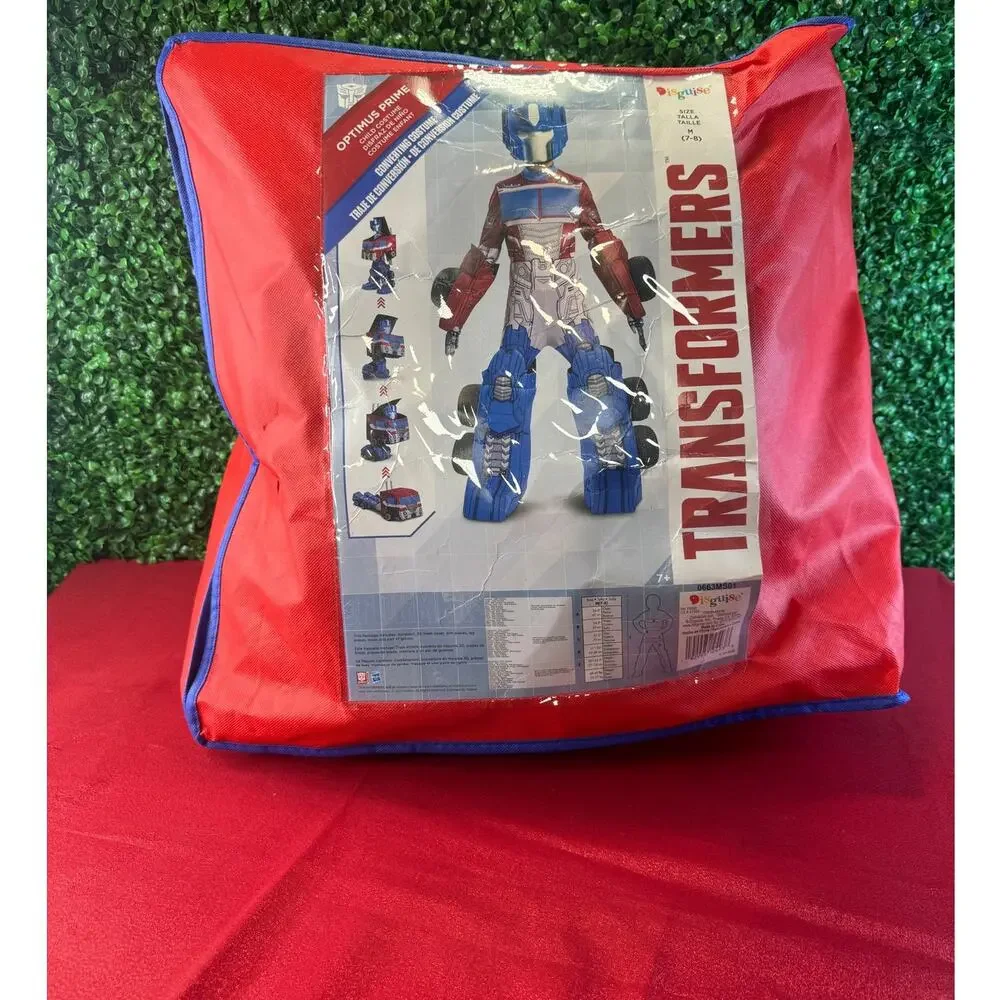 Disguise Transformers Optimus Prime Converting Costume Kids Halloween Size 7/8